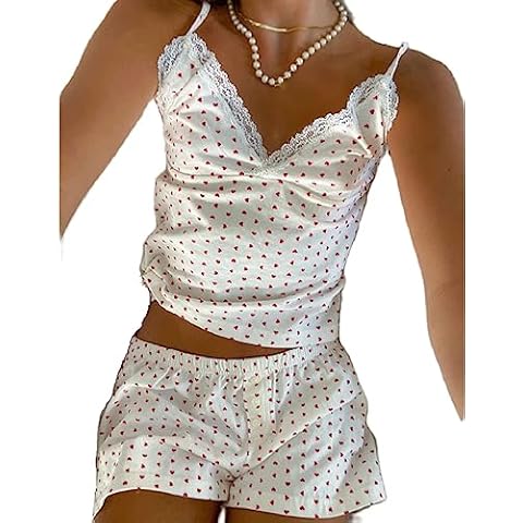 FeMereina Women’s Heart Print Shorts Set Cover