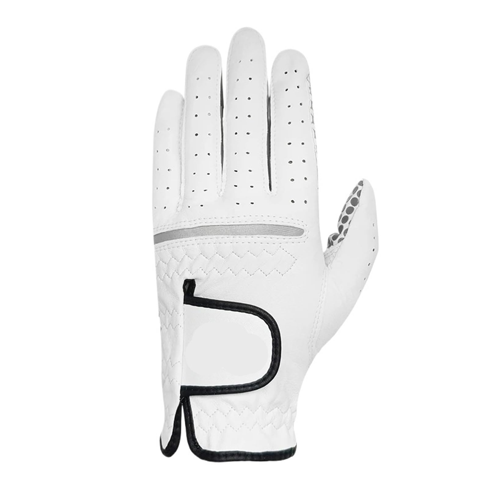 GVOVLVF Gant de golf pour homme en peau de mouton véritable blanc respirant, antidérapant, doux et confortable