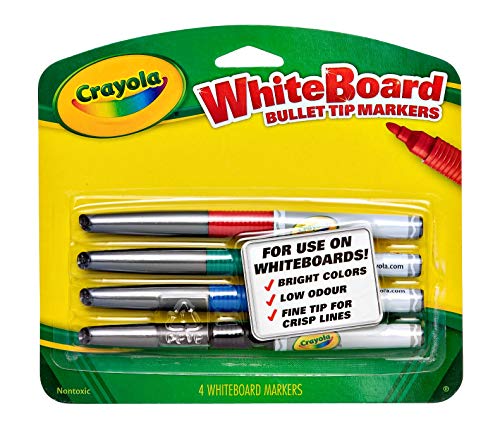 Crayola 4 Count Dry Erase Markers, Visimax FL - image 1