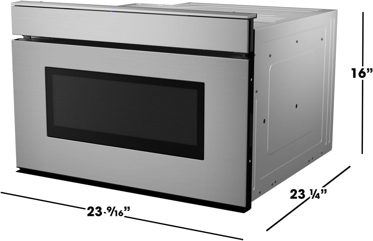 Stainless Steel Smart Microwave Drawer with Alexa Integration