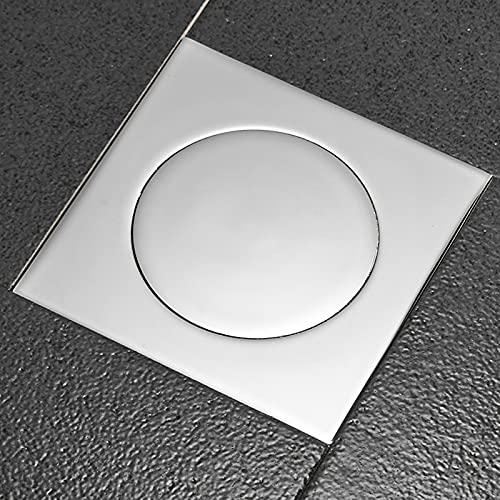 Desagüe de suelo para baño negro mate de 10x10cm con válvula push down 3
