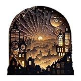 puzzle lampe 9 teile Hervorragende Materialien: Dieses aus ausgewähltem, hochwertigem Holzmaterial gefertigte -Holzpuzzle-Nachtlicht strahlt Raffinesse aus und gewährleistet gleichzeitig Haltbarkeit und Sicherheit. Sein unverwechselbares Design verleiht jedem Raum einen Hauch von Eleganz und macht es zu einer ausgezeichneten Wahl, um das Raumambiente zu verbessern