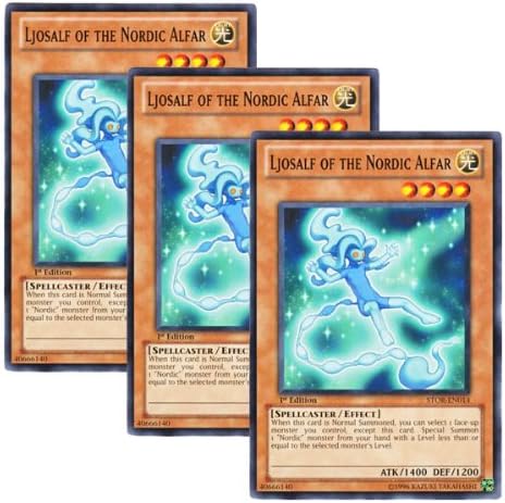 Yu-Gi-Oh! Ljosalf Of The Nordic Alfar Card (STOR-EN014) - 1st Edition Common From Storm Of Ragnarok - View #5