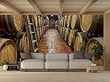 Oedim Papel Pintado Bodegas Madera, Decorativo para Habitaciones, decoración para Paredes, Mural