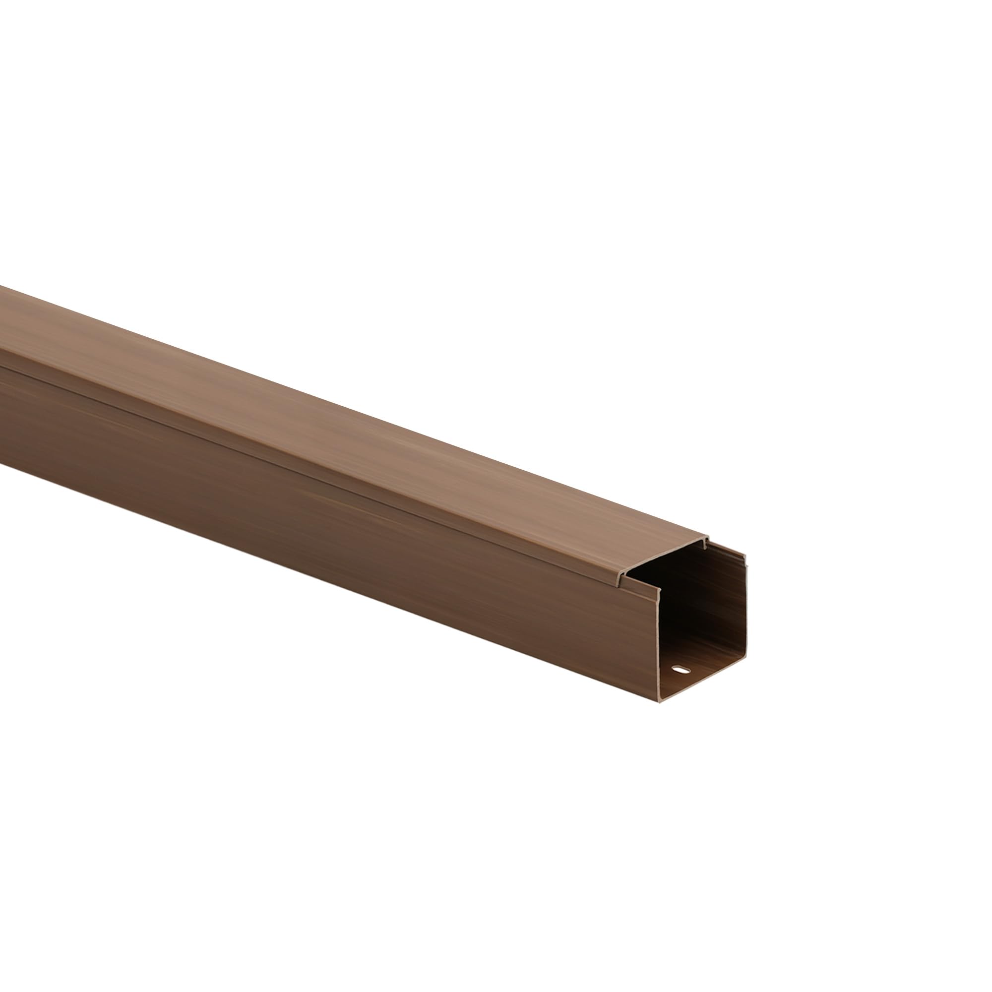 KOMIB - Moulure électrique 20x20mm 2m Lot de 10 unités (Marron, Imitation Bois)