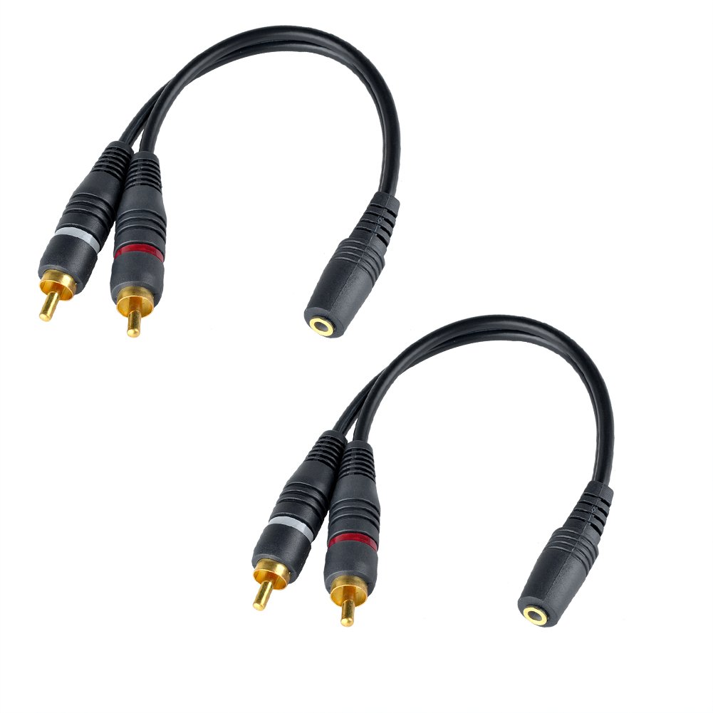 Cavo Adattatore Audio WS-20 Da 1 Jack Femmina A 2 Jack 3 5mm Maschio Stereo - Foto 3