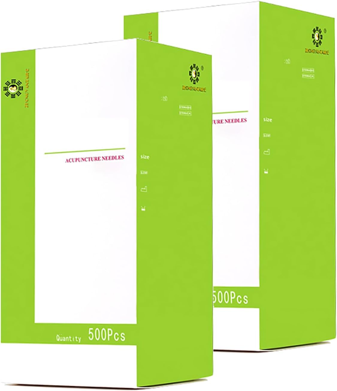 Acupuncture de 1000 PCS avec tube d'acupuncture jetable en acier inoxydable Massage de beauté 500PCS/BOX (0.25 * 25mm)