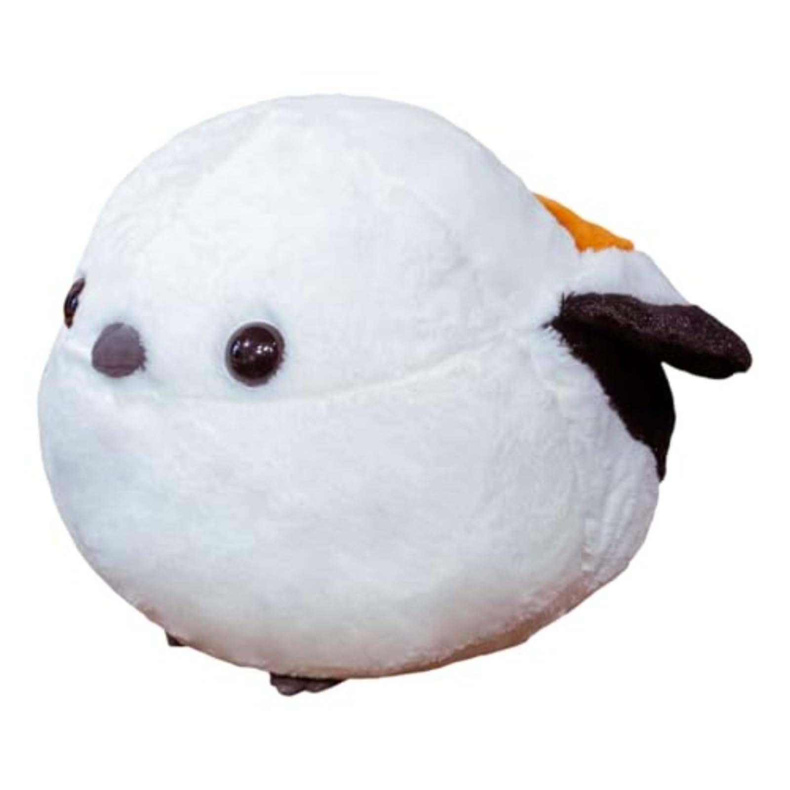 SSZY Shimaenaga Large Plush Toy Long Tailed Tit 15.7in White Fluffy Bird