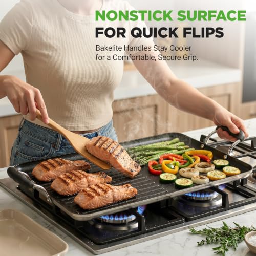 [NEW] $27.99 | NutriChef 24" Stove Top Griddle Pan - image 4