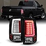 ACANII - For 2009-2018 Dodge Ram 1500 10-18 Ram 2500 3500 Black LED Tube Style Tail Lights Brake Lamps V2 Left+Right