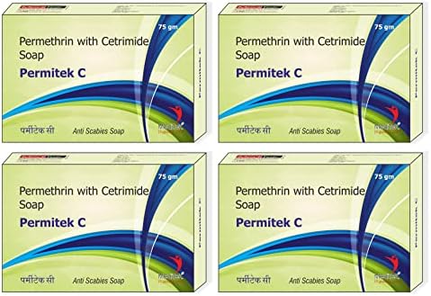 Permitek C Anti scabies Medicated Soap 75gms. (Pack of 4)