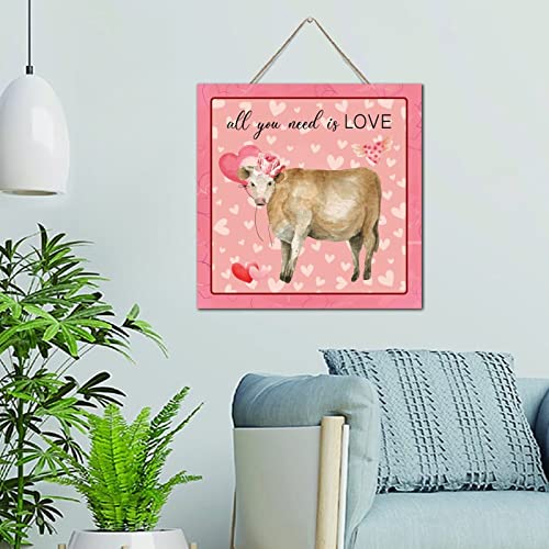 Cadre en bois All You Need Is Love pour une maison chaleureuse