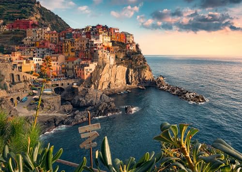 Ravensburger - Puzzle Adulte - Puzzle 1000 pièces - Cinque Terre - Adultes et Enfants dès 14 Ans - Puzzle de qualité supérieure - 80504 - Evasion