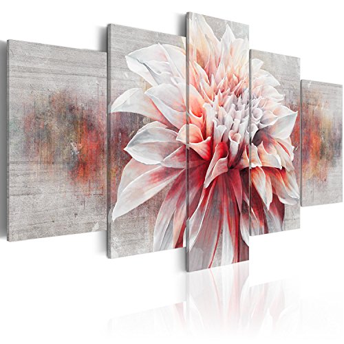 murando Cuadro Acústico Flores 100x50 cm espuma acústica absorbe el sonido aislamiento lienzo de 5 piezas Impresión Artística Decoración de Pared b-A-0303-b-o