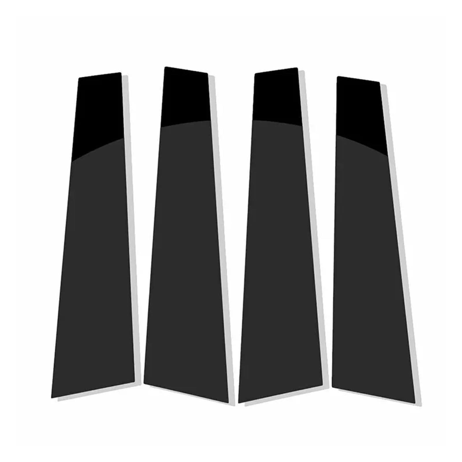 NEGRO 4Pcs Car Window Pillar Posts Door Trim Stickers Fit For Porsche Panamera 2009 2010 2011 2012 2013 2014 2015 2016 naklejka na słupek drzwi samochodu