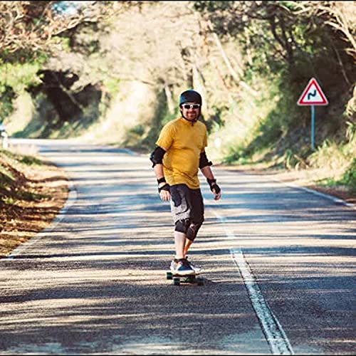 Dreamvan Electric Skateboard With Remote, 350W Motor E-Skateboard, 12.4 Mph Top Speed, 3 Speed Adjustment, 7 Layers Maple Electric Longboard For Adults Teens #TOP1