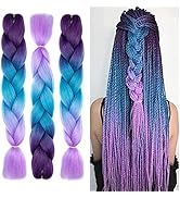 TAOYEMY 3 Tones Braiding Hair Extension 3 Pcs 24 inch Ombre Braiding Hair Pretty Quality Syntheti...