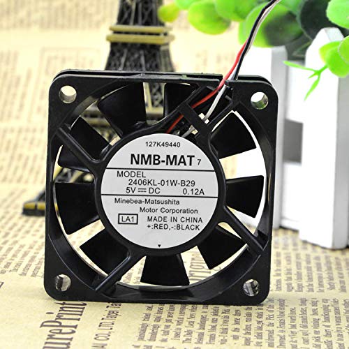 NMB 6cm 5V 0.12A 6015 2406KL-01W-B29 IPC Silent Large Air Flow Fan