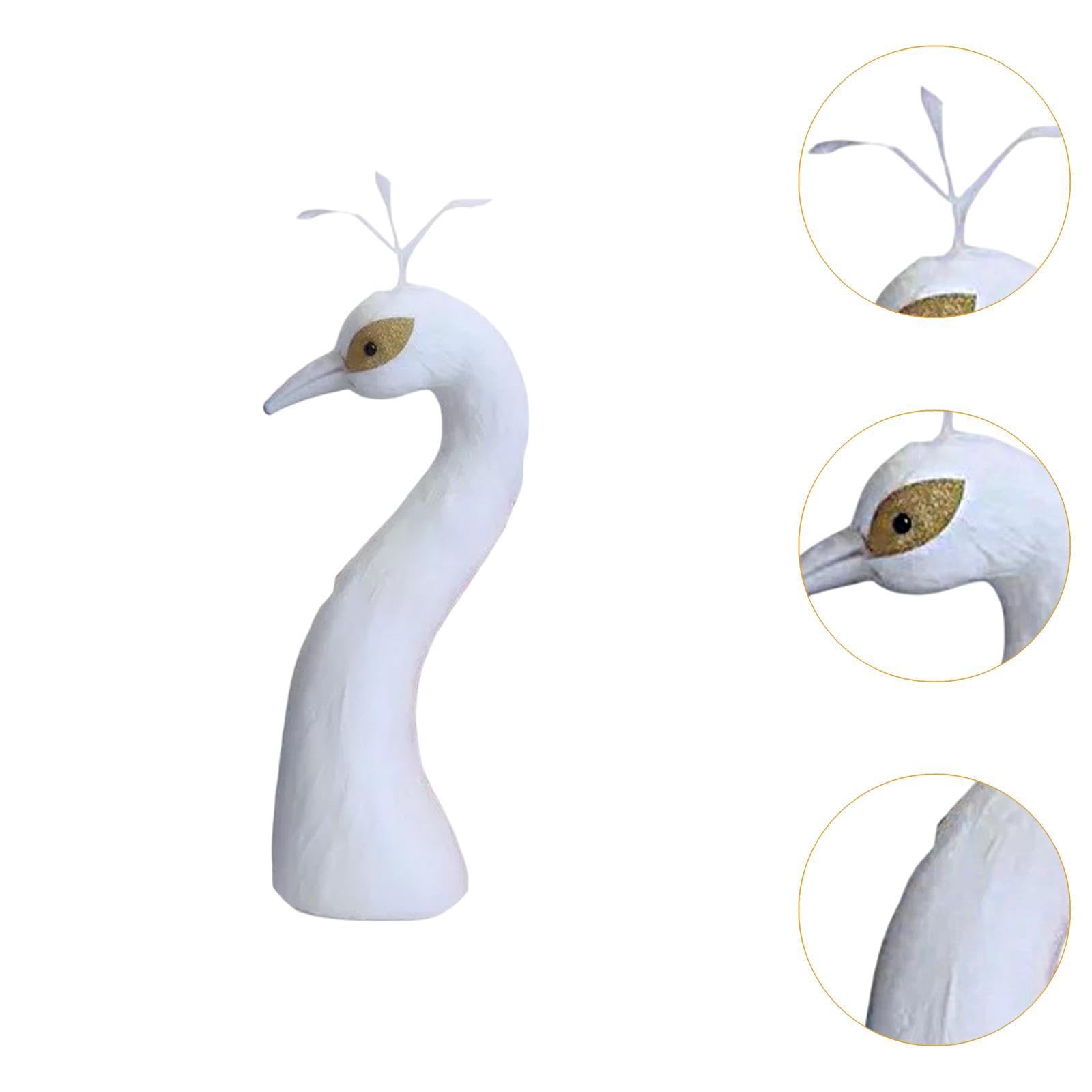 Floral Arrangement Decor Peacock Mannequin Head Decor - White Foam Floral Arrangement Display For Weddings Thanksgiving Floral Arrangements
