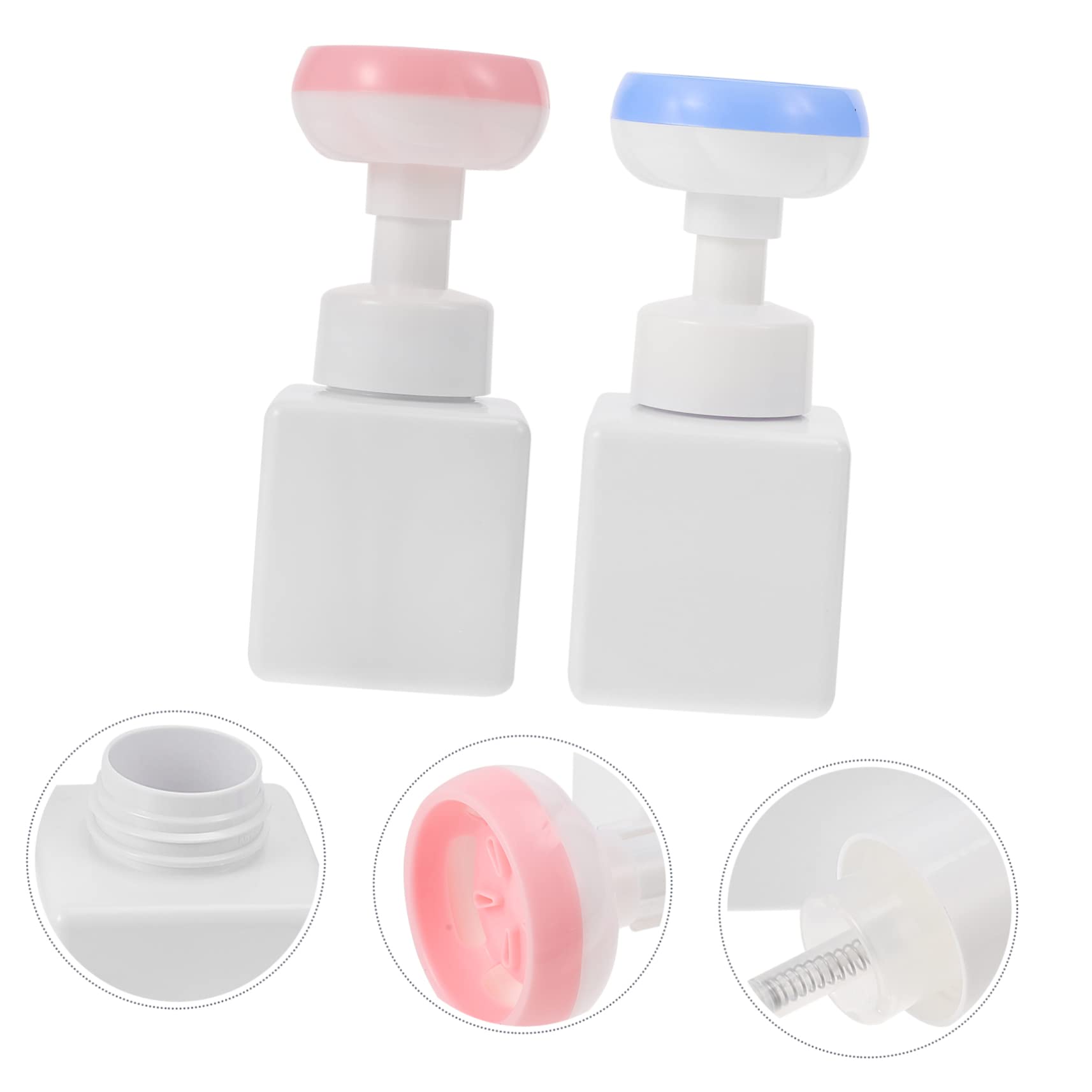 MAGICLULU 4 Pz bottiglia di fiori flaconi con pompa da viaggio flaconi di shampoo ricaricabili contenitori per cosmetici contenitori cosmetici lozione detergente viso tocco