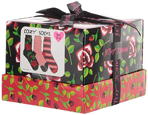 Betsey Johnson Women's Multi Rose and Stripe Cozy Gift Box BJ44820, One Size