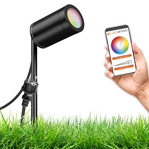 Smarter LED Erdspieß mit tauschbarem 5W WiFi GU10 Leuchtmittel - RGB CCT - IP67 - Schwenkbar - Tuya - Smart Life Cover