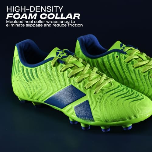Image of Nivia Safari Football Stud for Men, PU Synthetic Leather Upper, TPU Sole, Die-Cut EVA Sockliner, Ideal for Hard & Grassy Surfaces