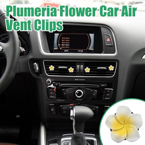 Image of 6PCS Flower Car Air Vent Clips, Vent Clips Car Accessories, Cute Flower Vehicle Air Conditioning Outlet Clamp, Automotive Interior Dashboard Charm Decoration Accessories for Sedan SUV Truck