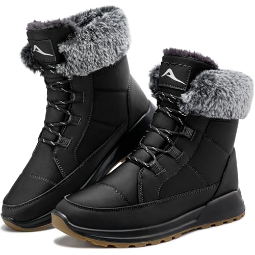 Best Snow Boots for High Arches: Top Picks Reviewed 15 Larwen Snow Boots for Women Winter: Warm Comfortable Fur Lines Waterproof Booties for Walking Work Outdoor