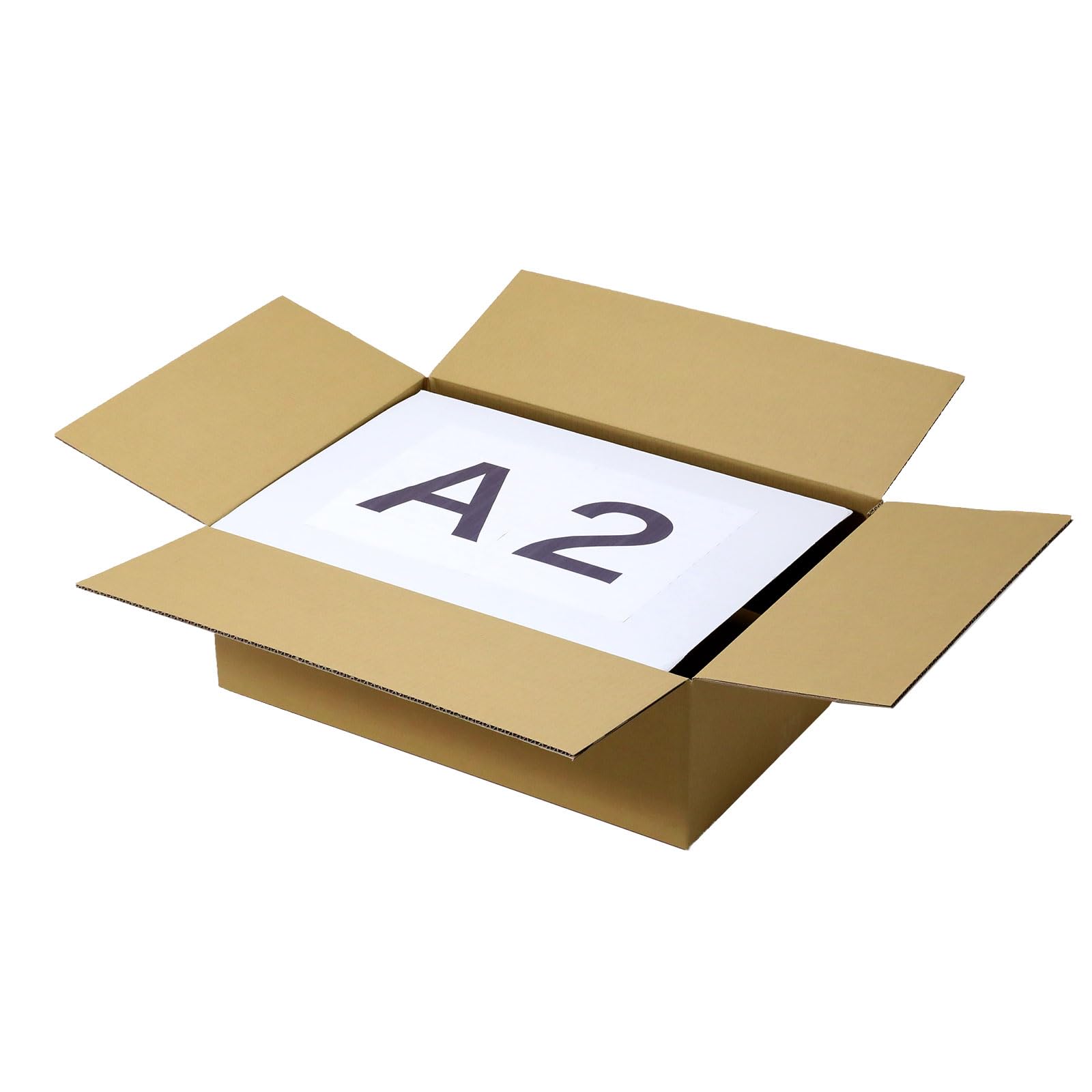 Amazon.co.jp: アースダンボール 段ボール 140サイズ A2 浅型 10枚 茶