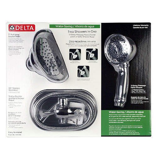 Delta Water-Saving Two Showers in One