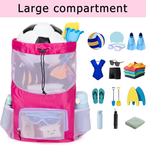 Veious Swim Bag for Kids Mesh Backpack