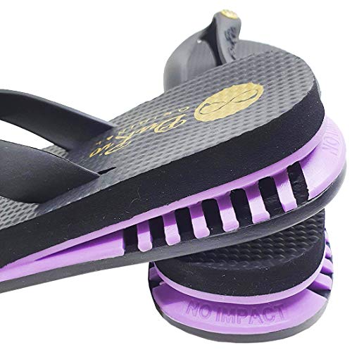 Chinelo DuRio Air Feminino Preto/Roxo - 33/34