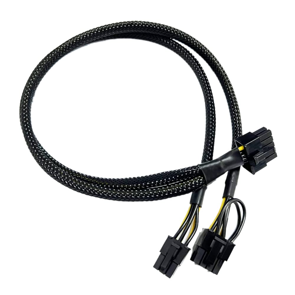 Huasheng Suda GPU 10pin to 6+8(pin) 8-P Power Cable Replacement for HP DL380 G8 and TOP GPU 50CM