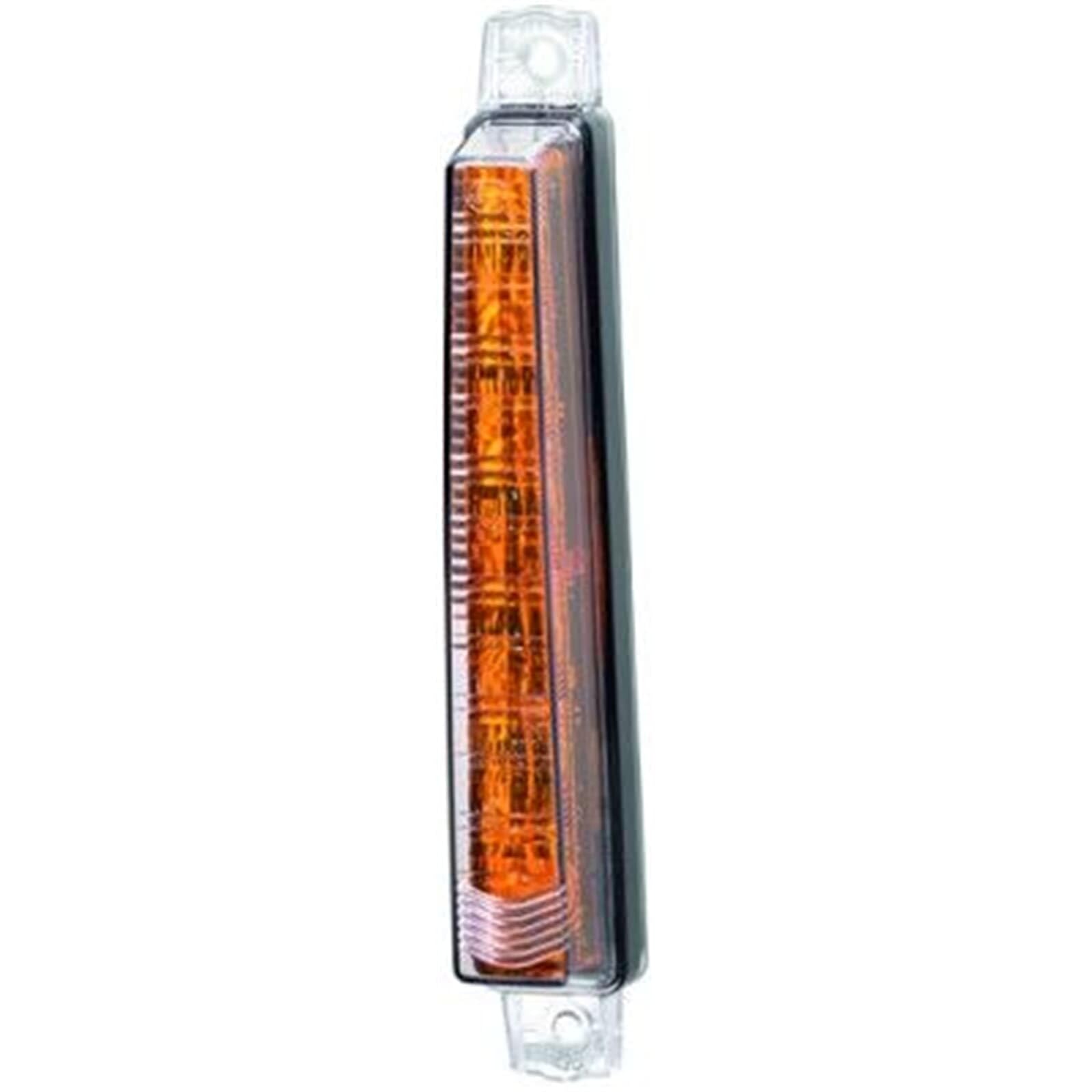 HELLA 2BA 012 846-211 Piloto intermitente - LED - 24V - montaje exterior/atornillado - Color de tulipa: transparente - Cable: 400mm - Conector: extremos de cable abiertos - delante - Cant.: 1