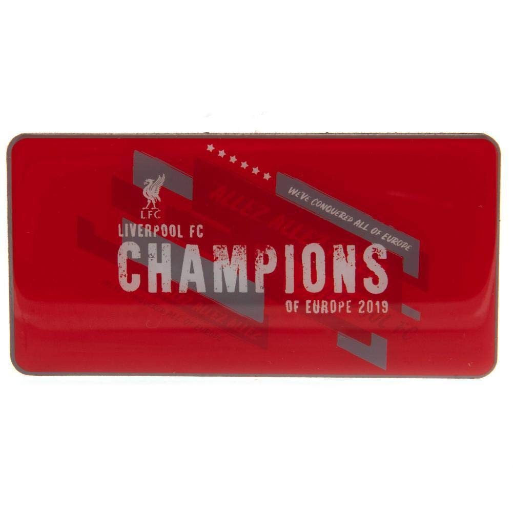 Liverpool F.c. Red Liverpool Fc Champions Of Europe Fridge Magnet (One Size) (Red)