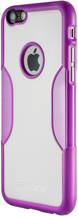 iPhone 6 Plus Case, Fits 6s Plus (Purple) SaharaCase Protective Kit [ Case + Tempered Glass Screen Protector] Shock-Absorption Bumper [Slim Fit] Rugged Hard Back (Saffron/Purple)