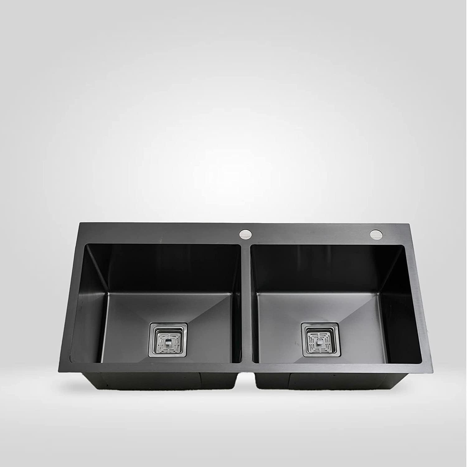 CROCODILE Stainless Steel 304 Grade Double Bowl Handmade Kitchen Sink (37"x18" BLACK TAP HOLE) (B0CYTCHZ1G) Amazon Price History, Amazon Price Tracker