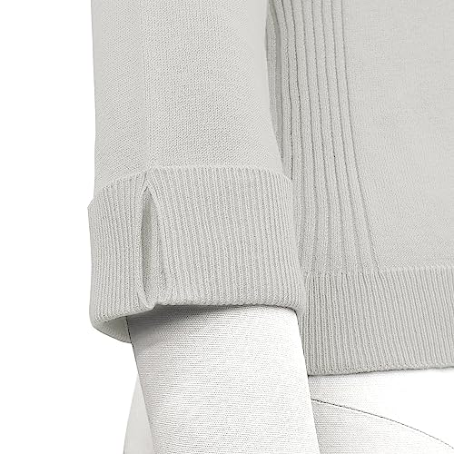 Image of YEMAK Women's Crop Cardigan Sweater - 3 /4 Sleeve Open Front Classic Basic Knit Bolero Cropped Soft Lightweight Knitted Top
