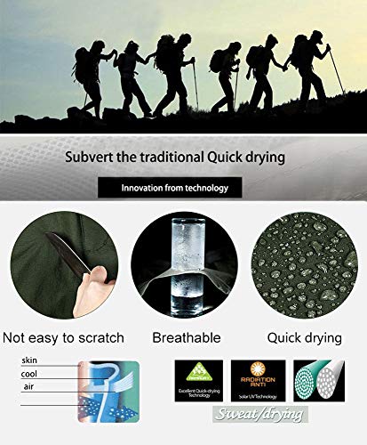 Mens Hiking Pants Quick Dry Lightweight Fishing Pants Convertible Zip Off Cargo Work Pants Trousers #6088,Grey,42 #TOP5