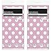 2 Pack Polka Dot Plastic Tablecloth, 108 x 54, Light Pink with White Dots