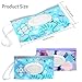 Baby Wipes Dispenser, 2 Pcs Travel Baby Wipe Holder, Refillable Baby Wet Wipe Pouch, Reusable Baby Wipes Container, Portable Wipe Dispenser, Wipe Bags for Travel, blue purple Floral