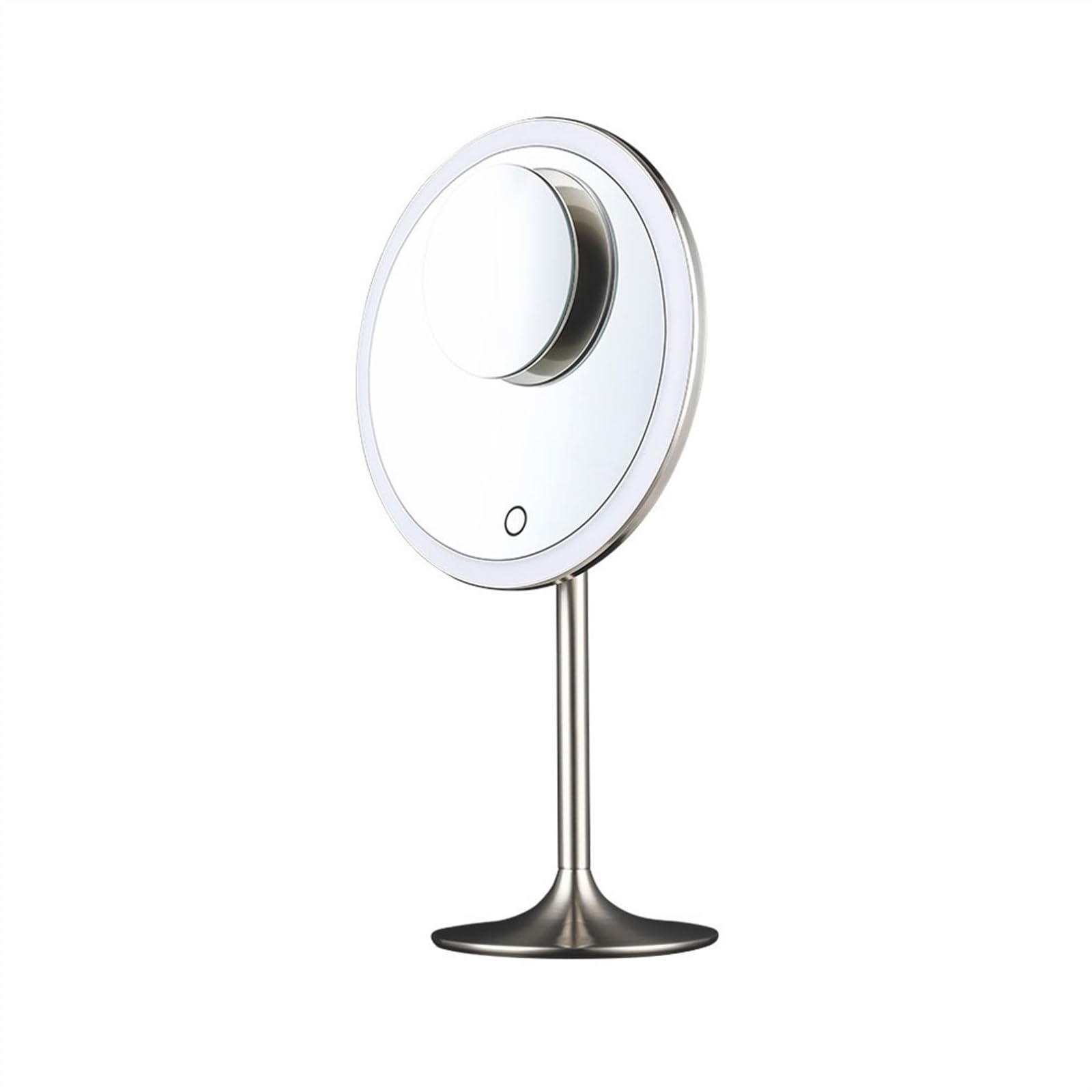 GHJrtHFJ Desk mirror, with Lights Desktop HD Mirror Makeup Beauty Bedroom Rechargeable Refill Tabletop Cosmetic