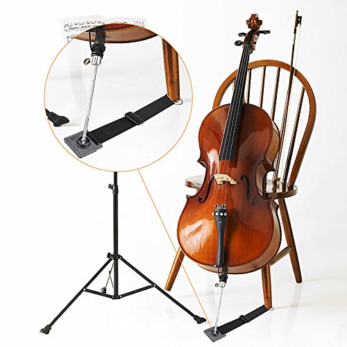 Cello Anchor Holder Anti Slip Stopper Holder Endpin Pad with Metal Round-ring Instrument Accessory (