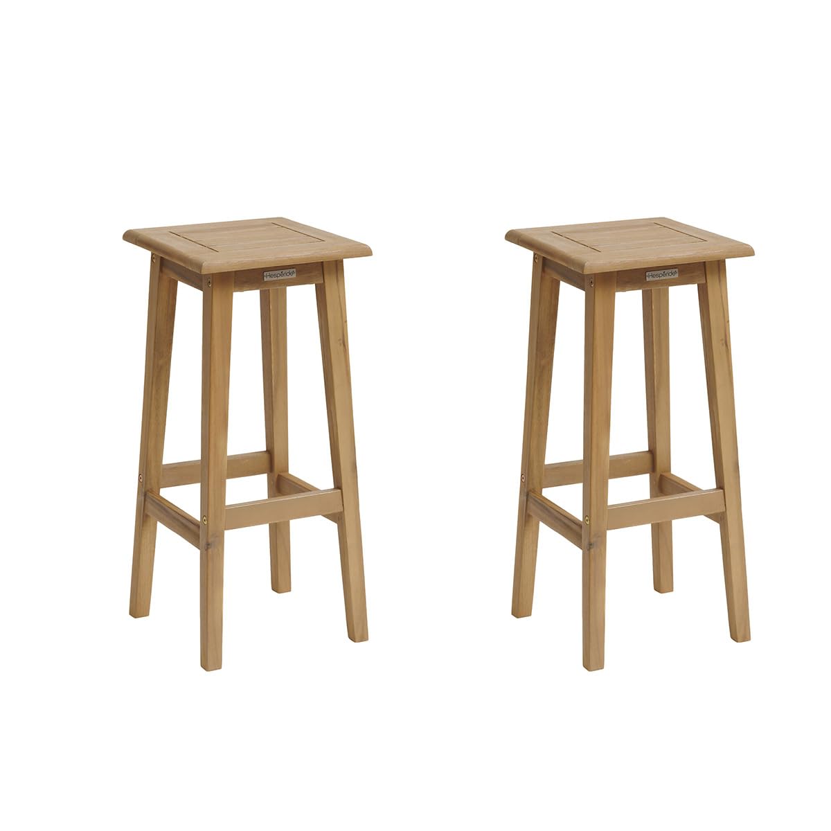 Tabouret haut Tiwi en acacia, la solution gain de place pour petit balcon