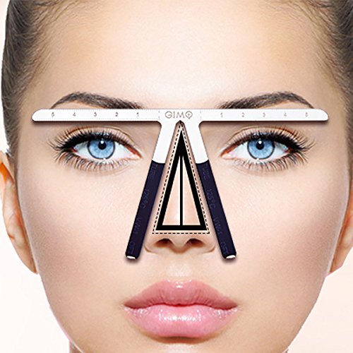 Miniatura 6 de Cejas equilibrio regla para permanente maquillaje y maquillaje de cejasreutilizables de acero inoxidableflexible