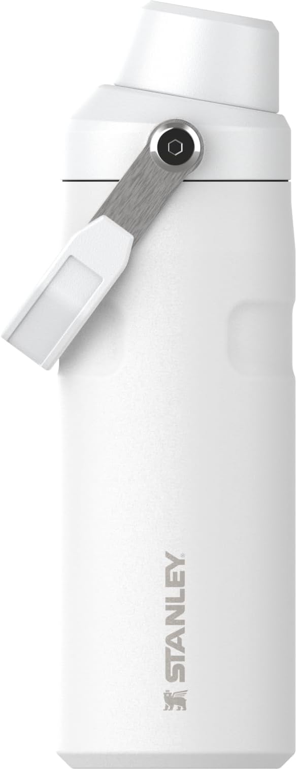 Stanley IceFlow Fast Flow Water Bottle 16 oz | Angled Spout Lid | Lightweight and Leakproof for Travel and Sports | Insulated Stainless Steel | BPA-Free | Frost