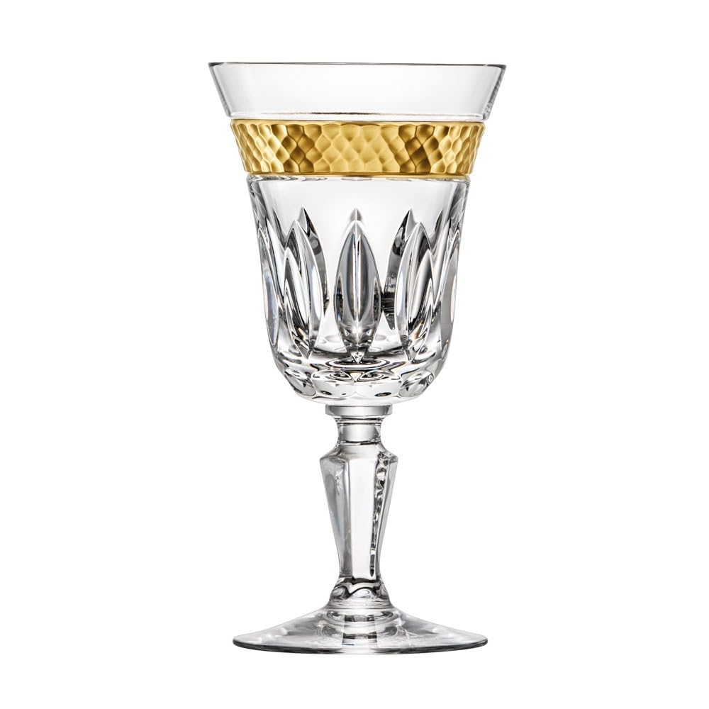 Arnstad KRISTALL Verre à vin Rouge en Cristal Doré 18,5 cm