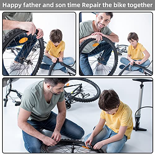 KOAREL Kit de Parche de Reparación para Neumáticos de Bicicleta con 24 Parches Vulcanizados, Lija, Lima Metálica y Caja de Almacenamiento Portátil miniatura 5