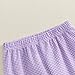 Girls Pants Plaid Wide Leg Toddler Flare Pants Elastic Waist Hem Bottoms 9m 12m 18m 24m 2t 3t 4t 5t Baby Outfits (Purple, 2-3 Years)